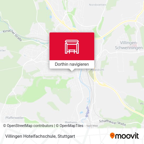 Villingen Hotelfachschule Karte