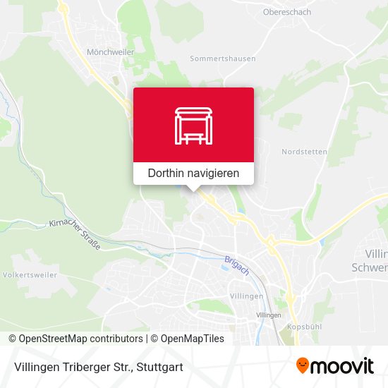 Villingen Triberger Str. Karte