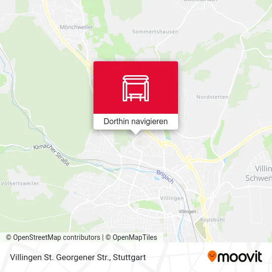Villingen St. Georgener Str. Karte