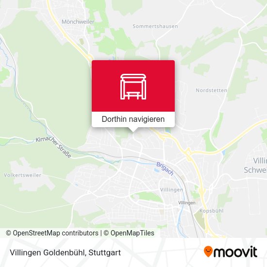 Villingen Goldenbühl Karte