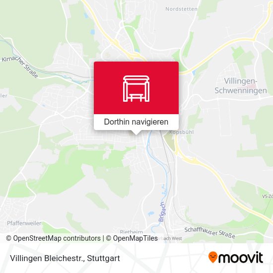 Villingen Bleichestr. Karte