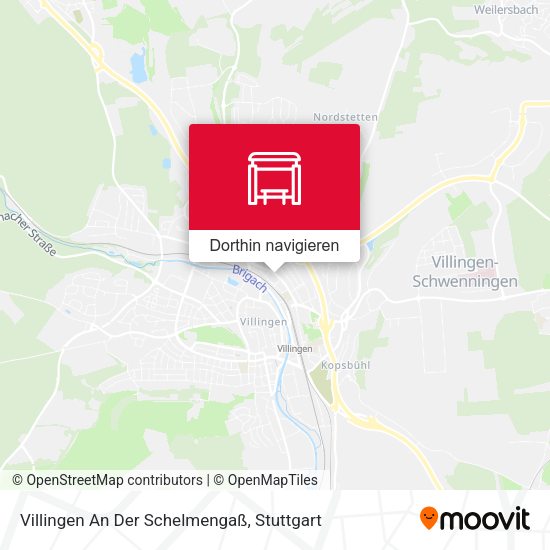 Villingen An Der Schelmengaß Karte