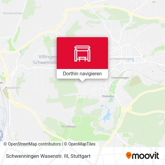 Schwenningen Wasenstr. III Karte