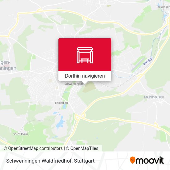 Schwenningen Waldfriedhof Karte
