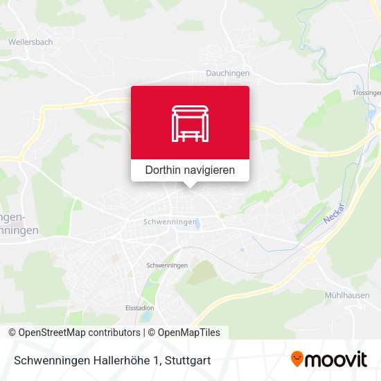 Schwenningen Hallerhöhe 1 Karte