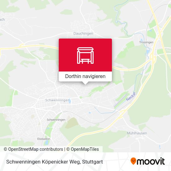 Schwenningen Köpenicker Weg Karte