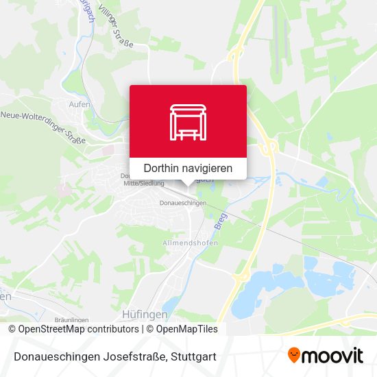 Donaueschingen Josefstraße Karte