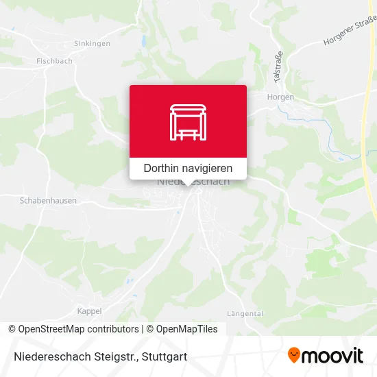 Niedereschach Steigstr. Karte