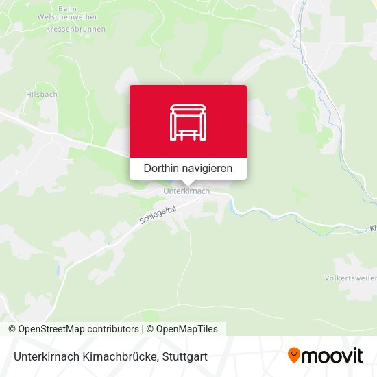 Unterkirnach Kirnachbrücke Karte