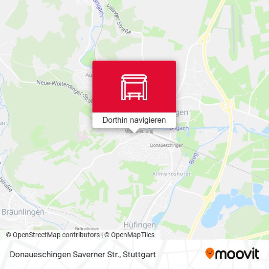 Donaueschingen Saverner Str. Karte