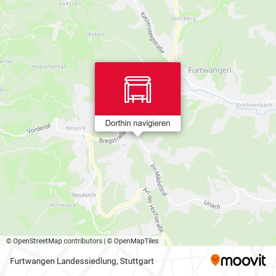 Furtwangen Landessiedlung Karte