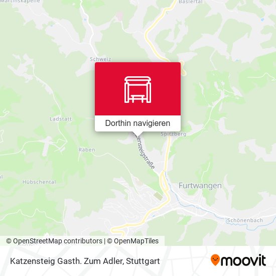 Katzensteig Gasth. Zum Adler Karte