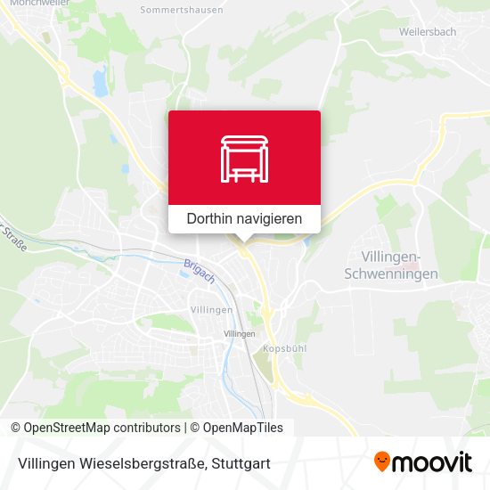 Villingen Wieselsbergstraße Karte