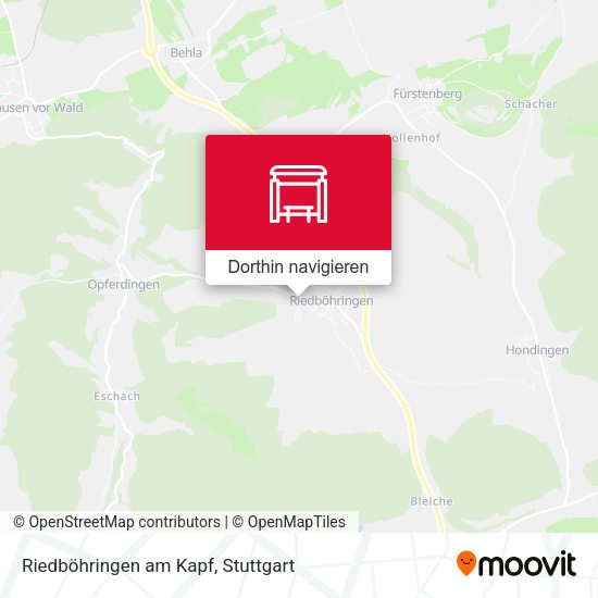 Riedböhringen am Kapf Karte
