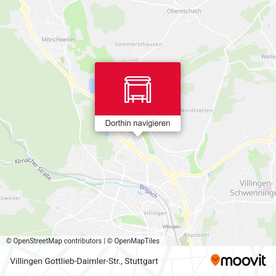 Villingen Gottlieb-Daimler-Str. Karte