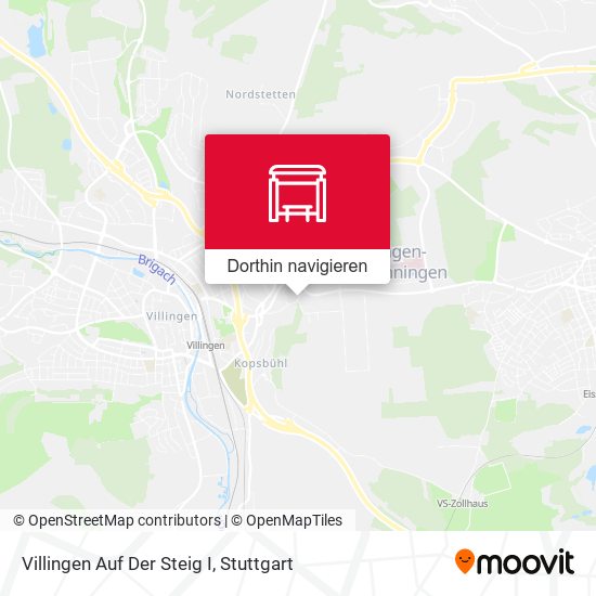 Villingen Auf Der Steig I Karte