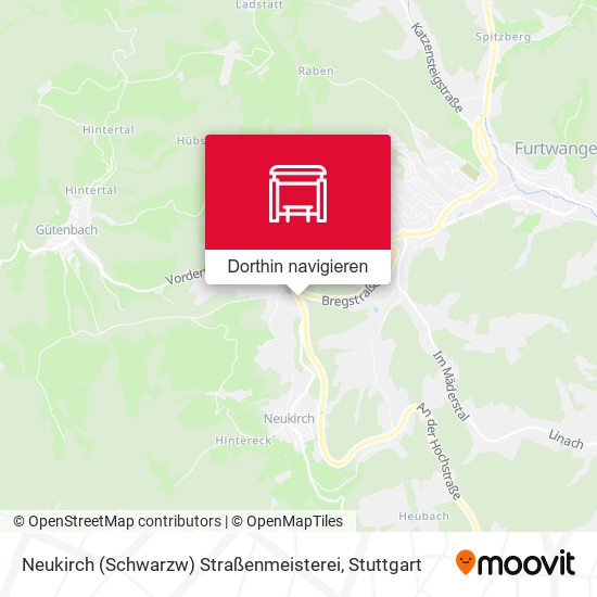Neukirch (Schwarzw) Straßenmeisterei Karte