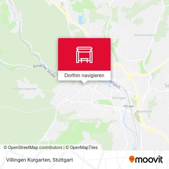 Villingen Kurgarten Karte