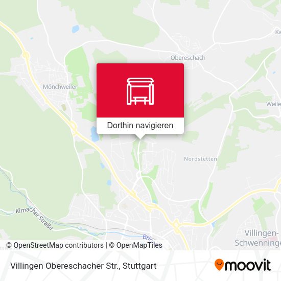 Villingen Obereschacher Str. Karte