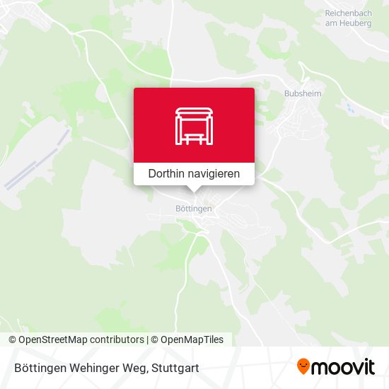 Böttingen Wehinger Weg Karte
