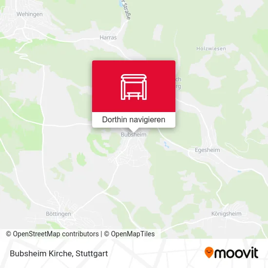 Bubsheim Kirche Karte