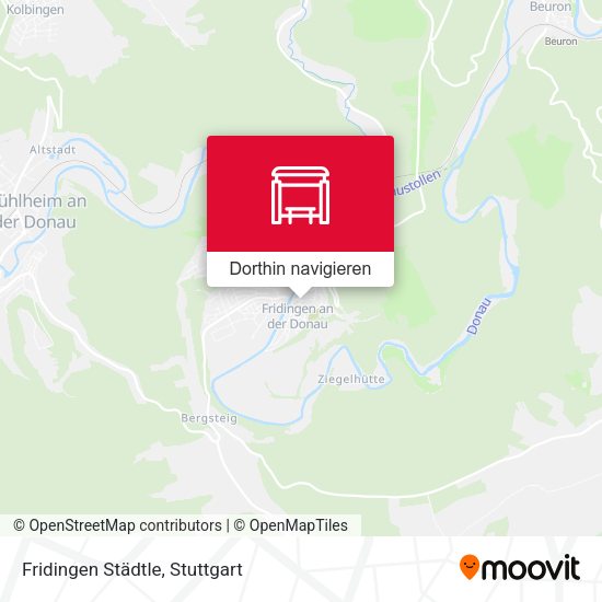 Fridingen Städtle Karte