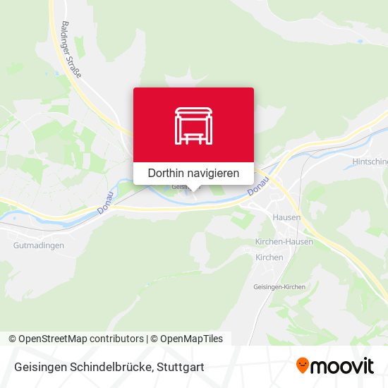 Geisingen Schindelbrücke Karte