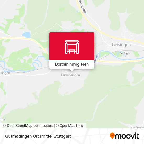 Gutmadingen Ortsmitte Karte