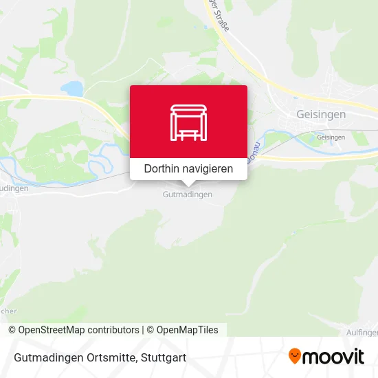 Gutmadingen Ortsmitte Karte