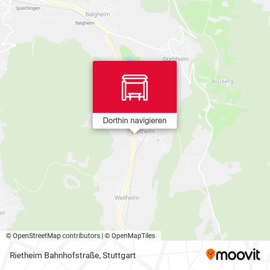 Rietheim Bahnhofstraße Karte