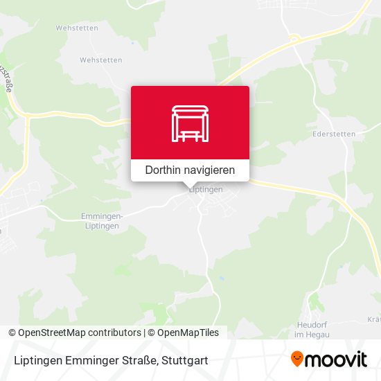 Liptingen Emminger Straße Karte