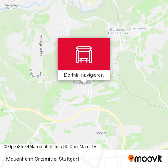 Mauenheim Ortsmitte Karte