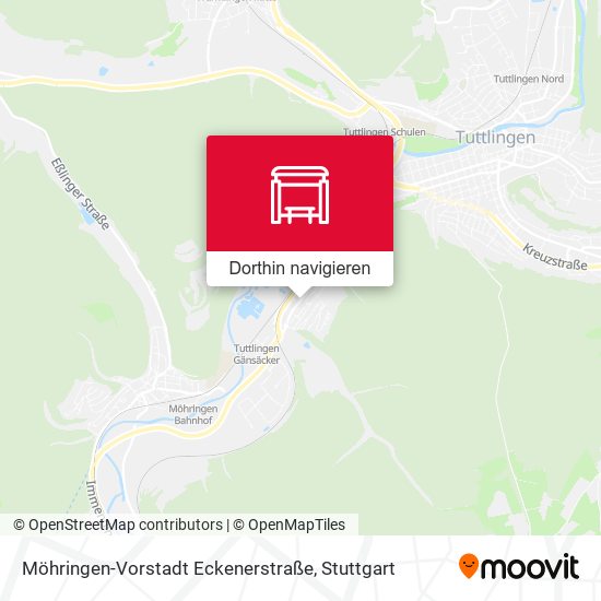 Möhringen-Vorstadt Eckenerstraße Karte