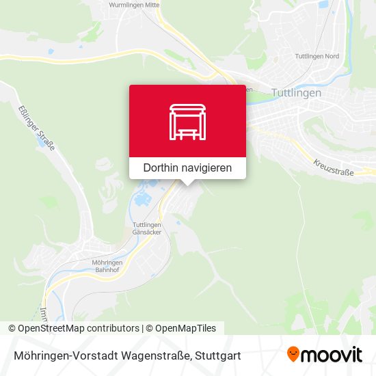 Möhringen-Vorstadt Wagenstraße Karte