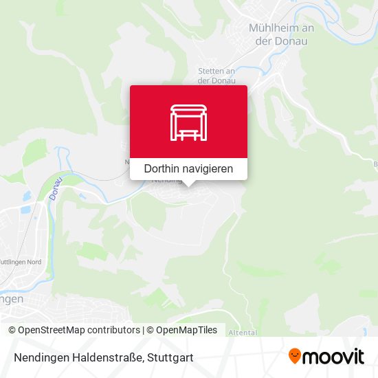 Nendingen Haldenstraße Karte
