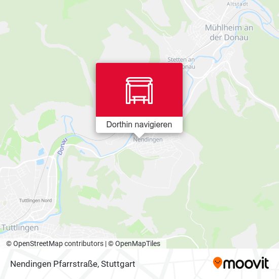 Nendingen Pfarrstraße Karte