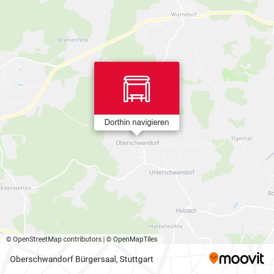 Oberschwandorf Bürgersaal Karte