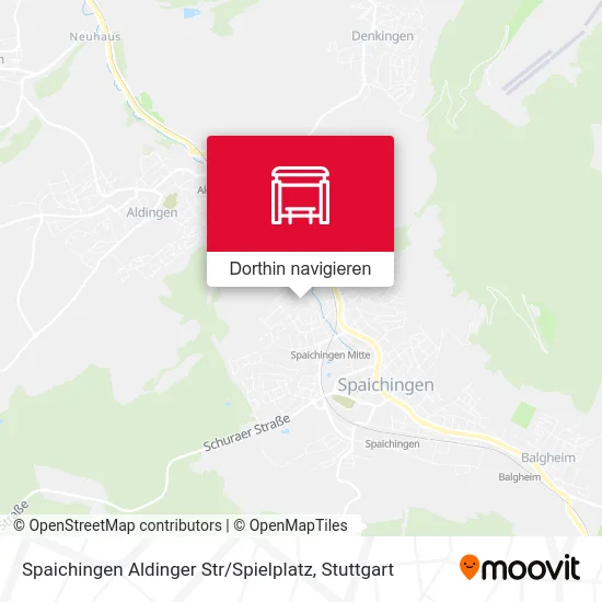 Spaichingen Aldinger Str / Spielplatz Karte