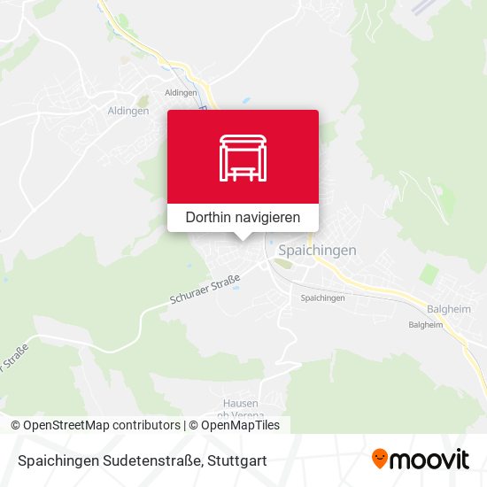 Spaichingen Sudetenstraße Karte