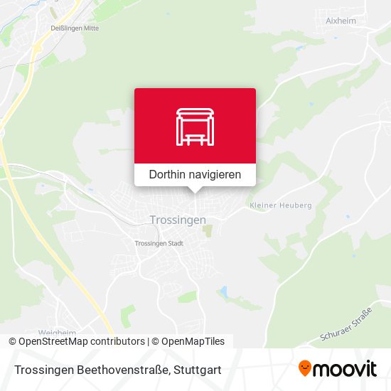 Trossingen Beethovenstraße Karte