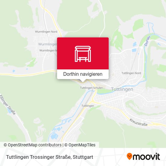 Tuttlingen Trossinger Straße Karte