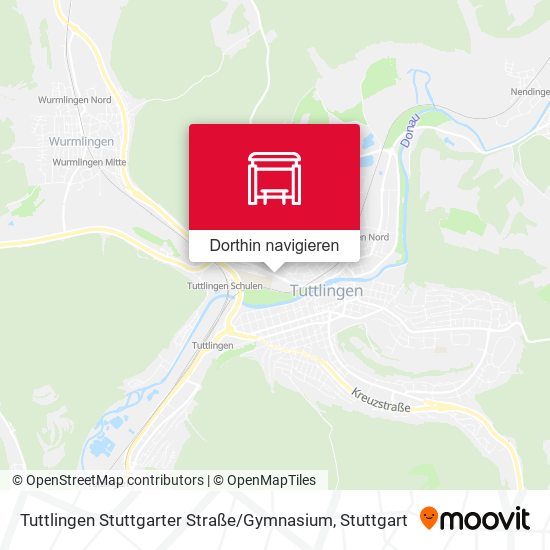 Tuttlingen Stuttgarter Straße / Gymnasium Karte