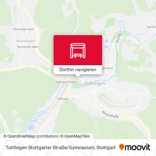 Tuttlingen Stuttgarter Straße / Gymnasium Karte