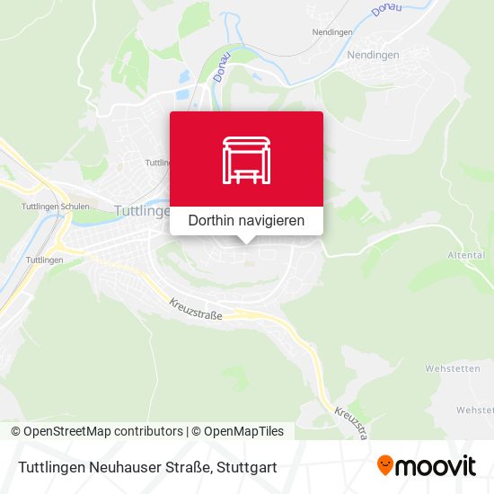 Tuttlingen Neuhauser Straße Karte