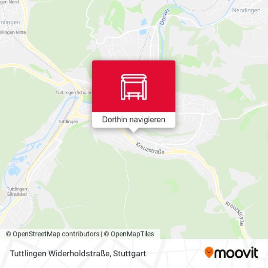Tuttlingen Widerholdstraße Karte