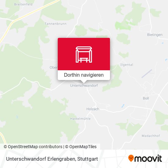 Unterschwandorf Erlengraben Karte