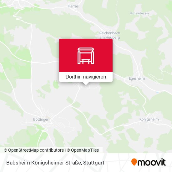 Bubsheim Königsheimer Straße Karte
