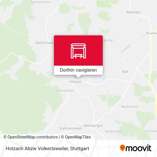 Holzach Abzw Volkertsweiler Karte