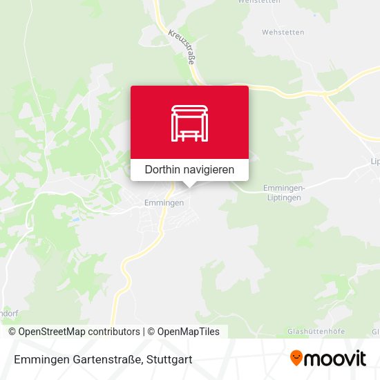 Emmingen Gartenstraße Karte