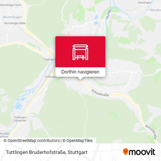 Tuttlingen Bruderhofstraße Karte